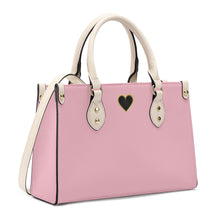 Load image into Gallery viewer, Ti Amo I love you - Exclusive Brand - Medium Azalea - Luxury Womens PU Tote Bag - Cream Straps
