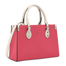 Load image into Gallery viewer, Ti Amo I love you - Exclusive Brand - Bright Mandy  - Luxury Womens PU Tote Bag - Cream Straps
