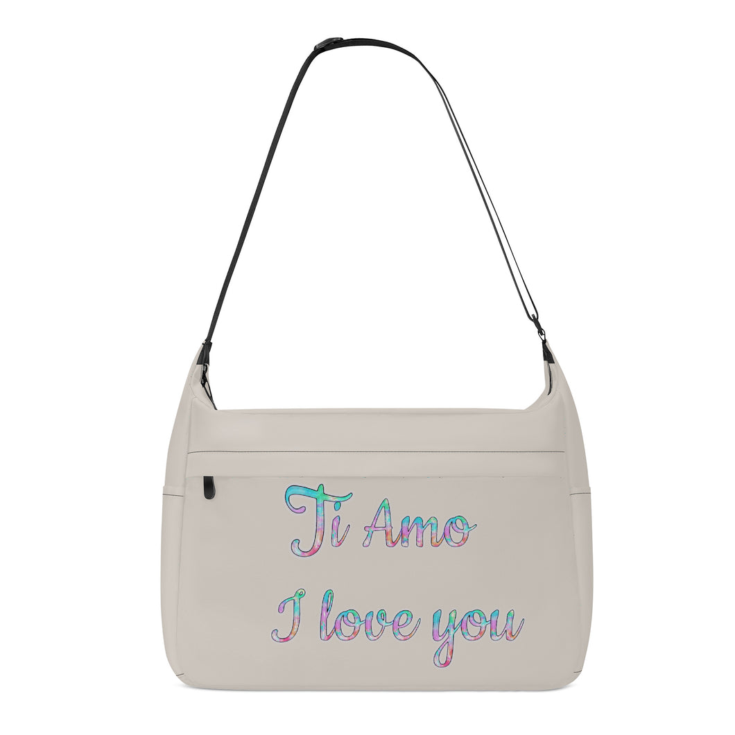 Ti Amo I love you - Exclusive Brand - Swirl - Pastel Lettering -  Journey Computer Shoulder Bag