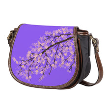 Load image into Gallery viewer, Ti Amo I love you-  Exclusive Brand - Heliotrope 3 - Blossom - Saddle Bag
