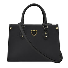 Load image into Gallery viewer, Ti Amo I love you - Exclusive Brand - Heavy Metal - Luxury Womens PU Tote Bag - Black Straps
