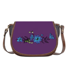 Load image into Gallery viewer, Ti Amo I love you - Exclusive Brand - Bossanova 2 - Blue Floral -  Saddle Bag
