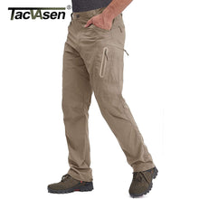 Load image into Gallery viewer, TACVASEN Summer Lightweight Trousers Mens Tactical Fishing Pants Outdoor Hiking Nylon Quick Dry Cargo Pants Casual Work Trousers
