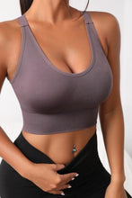 Load image into Gallery viewer, Scoop Neck Long Active Bra - Sizes S-L Ti Amo I love you
