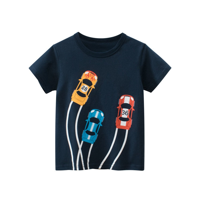 Toddler / Kids - Boys - Short Sleeve T-shirt Cotton Tops  -Tee Shirts