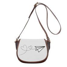 Load image into Gallery viewer, Ti Amo I love you - Exclusive Brand - Concrete - Paper Airplane - Saddle Bag
