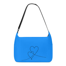 Load image into Gallery viewer, Ti Amo I love you - Exclusive Brand - Azure Radiance - Double Script Heart - Journey Computer Shoulder Bag
