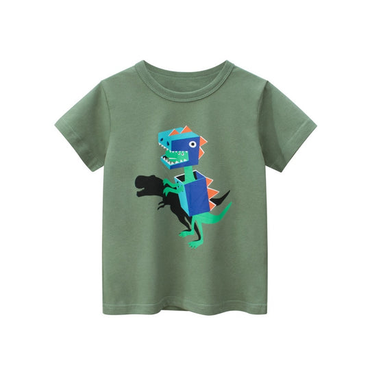 Toddler / Kids - Boys - Short Sleeve T-shirt Cotton Tops  -Tee Shirts