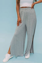 Load image into Gallery viewer, Side Slits Wide Leg High Waist Pants Ti Amo I love you
