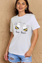 Load image into Gallery viewer, Simply Love Full Size BOO BEES Graphic Cotton T-Shirt Ti Amo I love you
