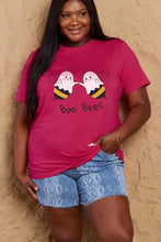 Load image into Gallery viewer, Simply Love Full Size BOO BEES Graphic Cotton T-Shirt Ti Amo I love you
