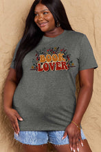 Load image into Gallery viewer, Simply Love Full Size BOOK LOVER Graphic Cotton Tee Ti Amo I love you
