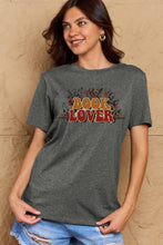 Load image into Gallery viewer, Simply Love Full Size BOOK LOVER Graphic Cotton Tee Ti Amo I love you
