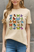 Load image into Gallery viewer, Simply Love Full Size Butterfly Graphic Cotton Tee Ti Amo I love you
