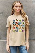 Load image into Gallery viewer, Simply Love Full Size Butterfly Graphic Cotton Tee Ti Amo I love you
