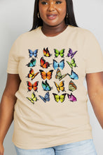 Load image into Gallery viewer, Simply Love Full Size Butterfly Graphic Cotton Tee Ti Amo I love you
