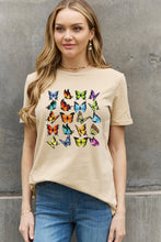 Load image into Gallery viewer, Simply Love Full Size Butterfly Graphic Cotton Tee Ti Amo I love you
