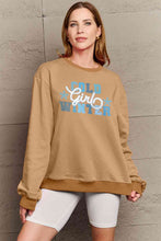 Load image into Gallery viewer, Simply Love Full Size COLD WINTER Graphic Long Sleeve Sweatshirt Ti Amo I love you
