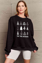 Load image into Gallery viewer, Simply Love Full Size Christmas Tree Graphic Sweatshirt Ti Amo I love you
