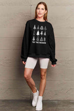 Load image into Gallery viewer, Simply Love Full Size Christmas Tree Graphic Sweatshirt Ti Amo I love you
