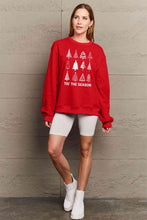 Load image into Gallery viewer, Simply Love Full Size Christmas Tree Graphic Sweatshirt Ti Amo I love you
