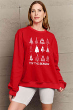 Load image into Gallery viewer, Simply Love Full Size Christmas Tree Graphic Sweatshirt Ti Amo I love you
