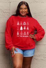 Load image into Gallery viewer, Simply Love Full Size Christmas Tree Graphic Sweatshirt Ti Amo I love you
