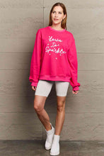 Load image into Gallery viewer, Simply Love Full Size DOWN TO SPARKLE Graphic Long Sleeve Sweatshirt Ti Amo I love you
