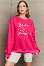 Load image into Gallery viewer, Simply Love Full Size DOWN TO SPARKLE Graphic Long Sleeve Sweatshirt Ti Amo I love you
