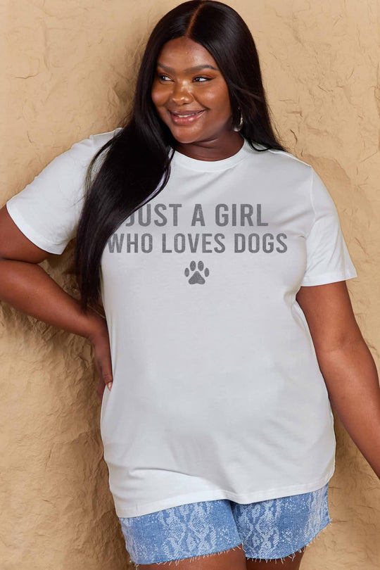 Simply Love Full Size Dog Paw Graphic Cotton T-Shirt Ti Amo I love you
