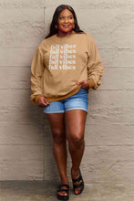 Load image into Gallery viewer, Simply Love Full Size FALL VIBES Graphic Sweatshirt Ti Amo I love you
