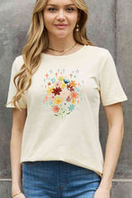 Load image into Gallery viewer, Simply Love Full Size Floral Graphic Cotton Tee Ti Amo I love you
