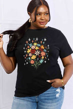 Load image into Gallery viewer, Simply Love Full Size Floral Graphic Cotton Tee Ti Amo I love you
