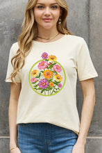 Load image into Gallery viewer, Simply Love Full Size Flower Graphic Cotton Tee Ti Amo I love you
