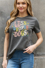 Load image into Gallery viewer, Simply Love Full Size LESS PEOPLE MORE DOGS Graphic Cotton T-Shirt Ti Amo I love you
