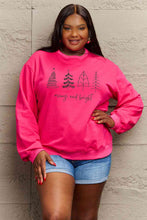 Load image into Gallery viewer, Simply Love Full Size MERRY AND BRIGHT Graphic Sweatshirt Ti Amo I love you
