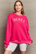 Load image into Gallery viewer, Simply Love Full Size MERRY Graphic Sweatshirt Ti Amo I love you
