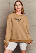 Load image into Gallery viewer, Simply Love Full Size PUMPKIN SEASON Graphic Sweatshirt Ti Amo I love you
