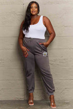 Load image into Gallery viewer, Simply Love - Wenge - Full Size Drawstring DAISY Graphic Long Sweatpants Ti Amo I love you
