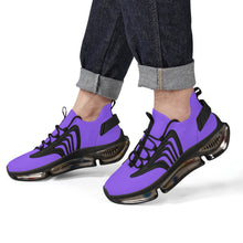 Load image into Gallery viewer, Ti Amo I love you - Exclusive Brand - Heliotrope 3 - Script Double Heart - Air Max React Sneakers - Black Soles
