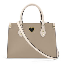 Load image into Gallery viewer, Ti Amo I love you - Exclusive Brand - Persuasion - Luxury Womens PU Tote Bag - Cream Straps
