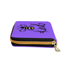 Load image into Gallery viewer, Ti Amo I love you- Exclusive Brand - Heliotrope 3 - Bee Kind - Zipper Purse Clutch Bag
