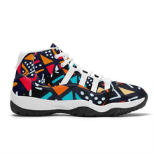 Load image into Gallery viewer, Ti Amo I love you - Exclusive Brand - Geometrical - High Top Air Retro Sneakers - White Soles
