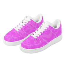 Load image into Gallery viewer, Ti Amo I love you - Exclusive Brand  - Deep Lavender Magenta Camouflage - Low Top Unisex Sneakers
