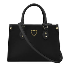 Load image into Gallery viewer, Ti Amo I love you - Exclusive Brand - Onyx - Luxury Womens PU Tote Bag - Black Straps
