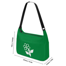 Load image into Gallery viewer, Ti Amo I love you - Exclusive Brand - Fun Green - White Daisy -  Journey Computer Shoulder Bag
