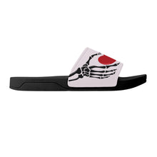 Load image into Gallery viewer, Ti Amo I love you - Exclusive Brand - Prim - Skeleton Hands with Heart - Slide Sandals - Black Soles
