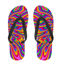 Load image into Gallery viewer, Ti Amo I love you - Exclusive Brand  - Rainbow - Flip Flops - Sizes Womens 7-13 &amp; Men&#39;s 7-11
