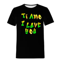 Load image into Gallery viewer, Ti Amo I love you - Exclusive Brand - Black Hip Hop Lettering - TI AMO I LOVE YOU -  Men&#39;s T-Shirt - Sizes XS-4XL
