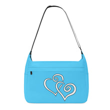 Load image into Gallery viewer, Ti Amo I love you - Exclusive Brand - Malibu - Double White Heart - Journey Computer Shoulder Bag
